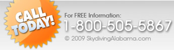 Call Alabama Skydiving Today for FREE Information!